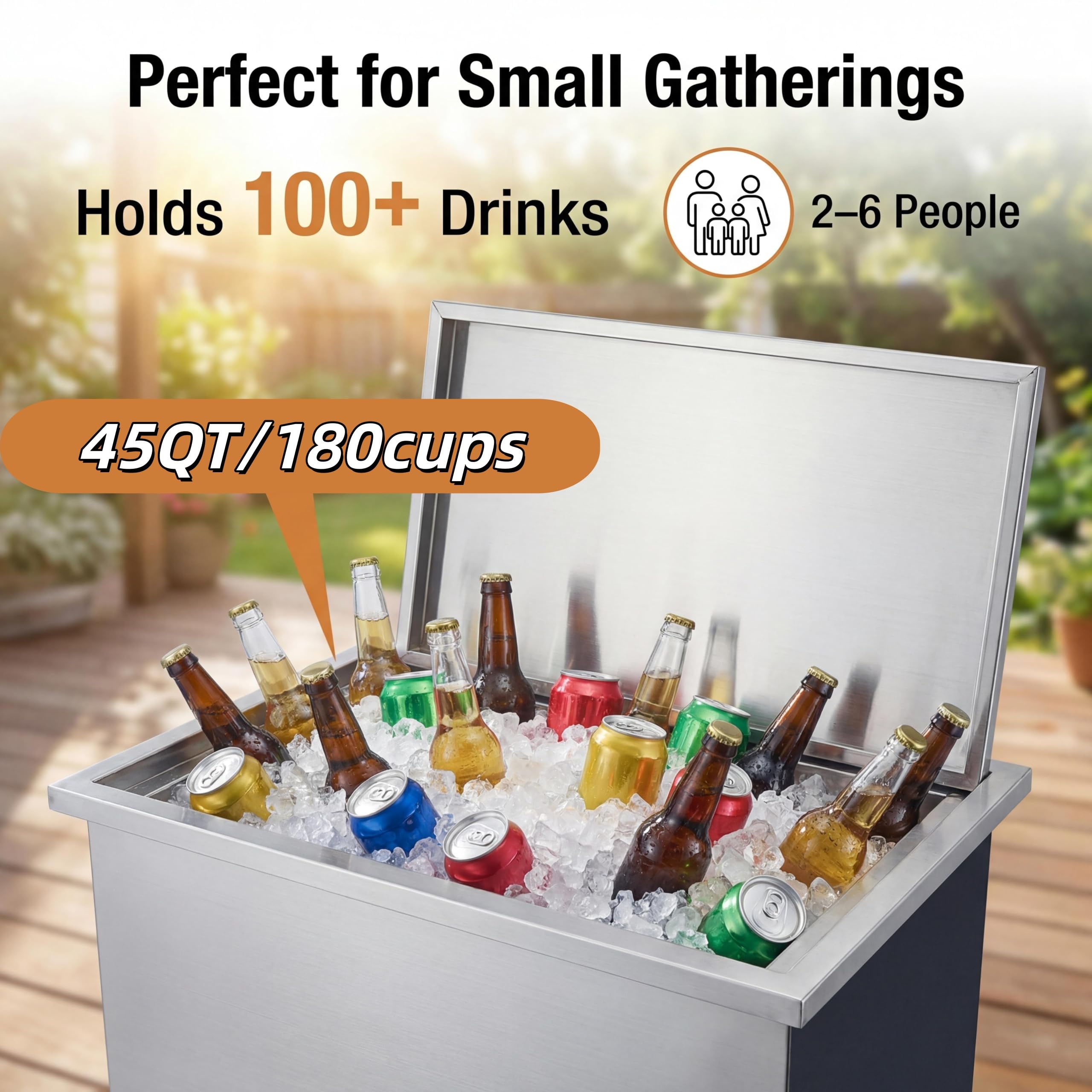 Drop-in Ice Chest, Large Capac - Wine X Beer review and price